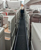 A review of Iberia's new business-class suite on the A350-900 from Madrid to Mexico City