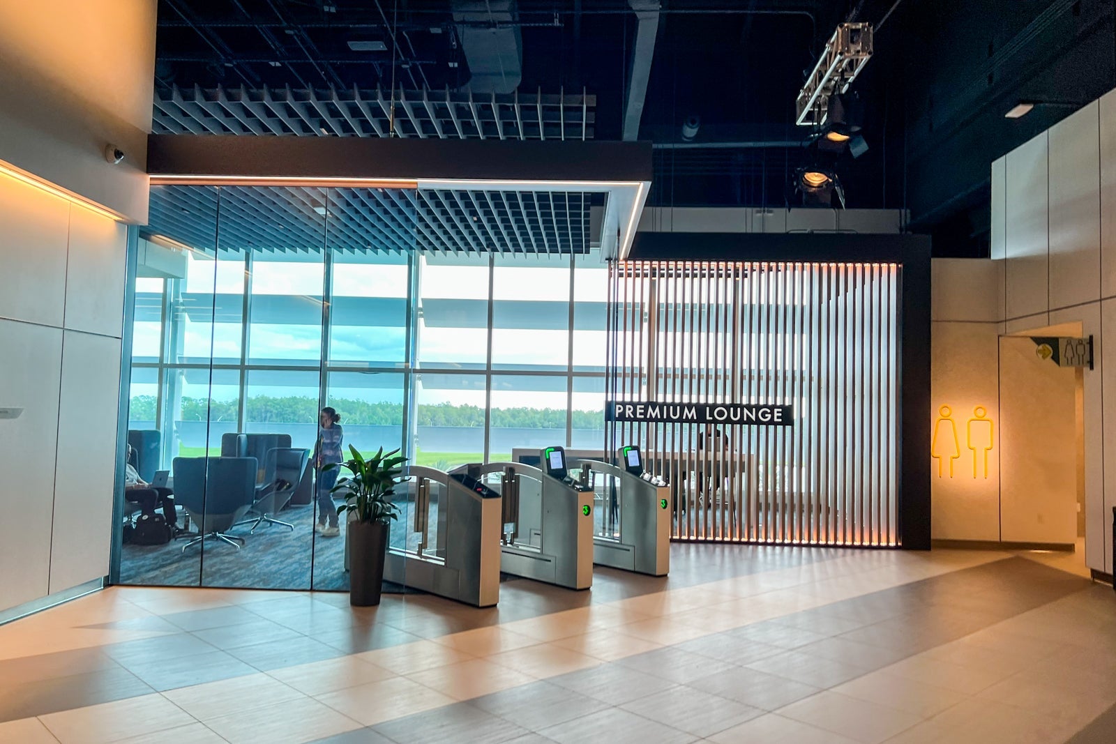 Brightline Orlando train lounge