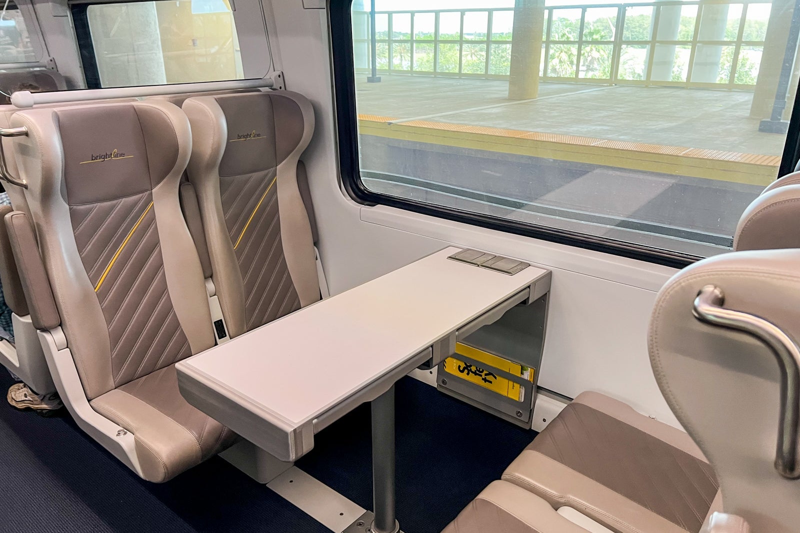 Brightline train seats