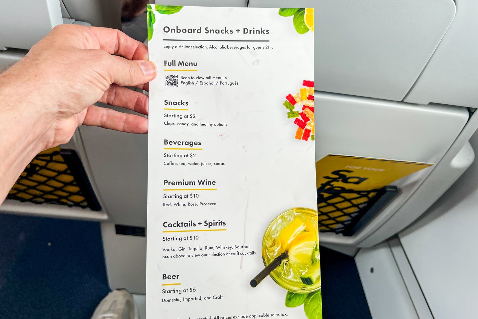 Brightline menu offering