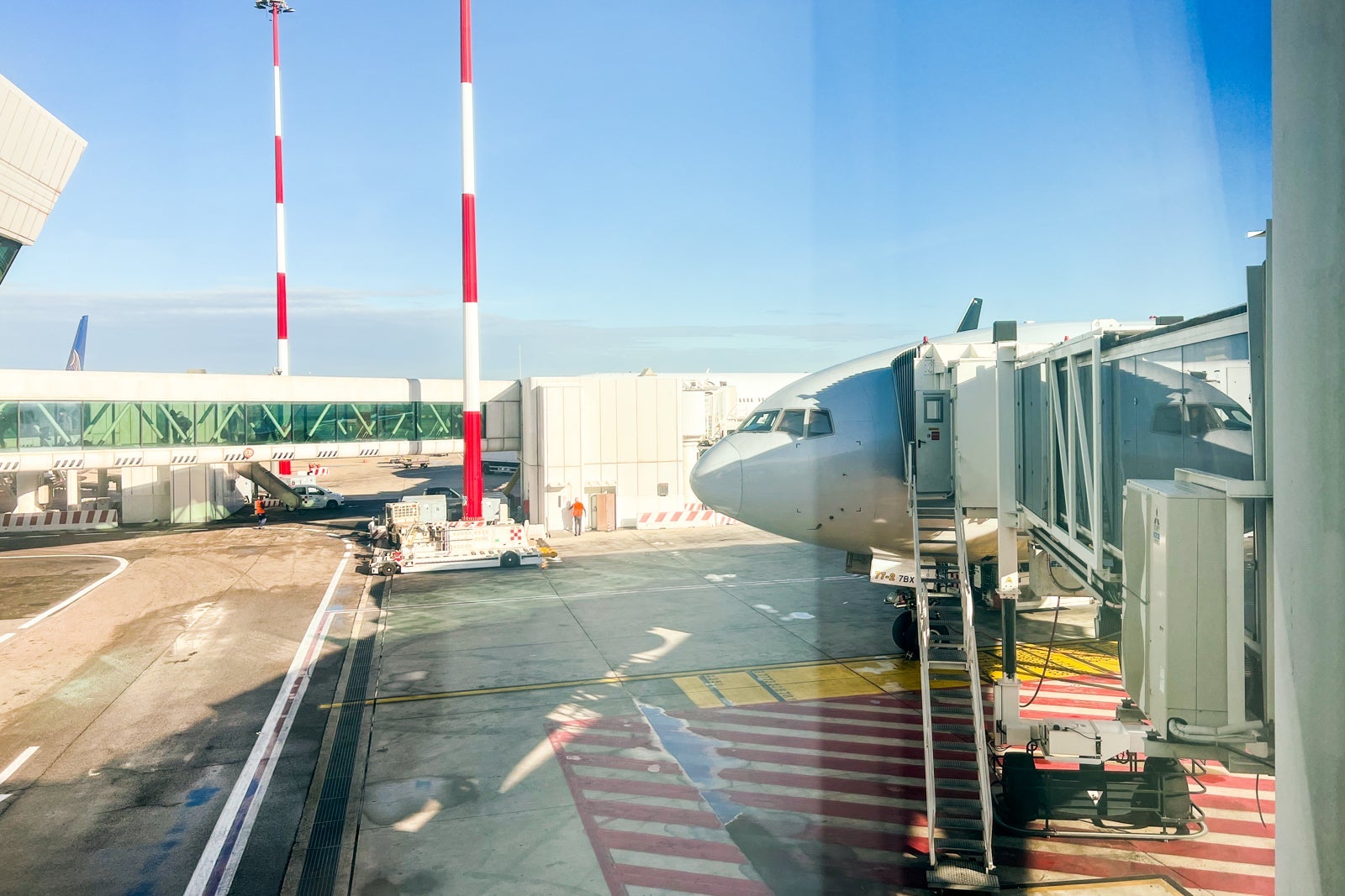 View from plane business class