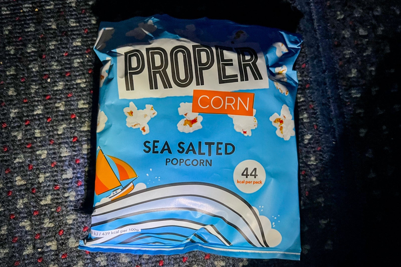 Business-class cabin snack options