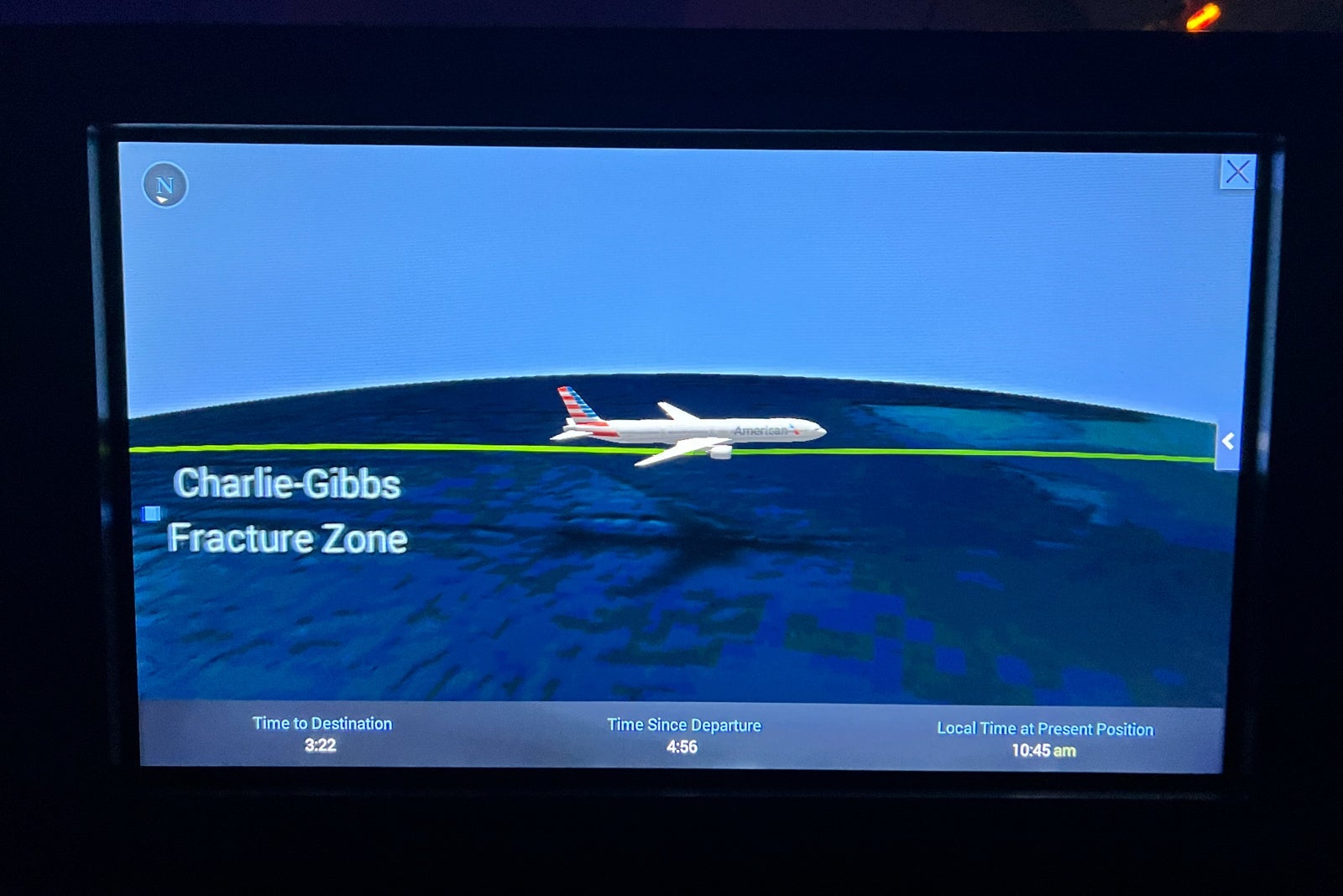 Business-class cabin inflight entertainment