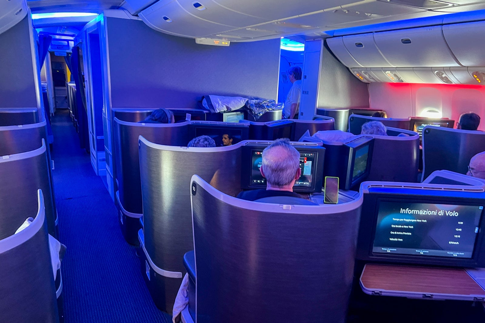 Business-class cabin