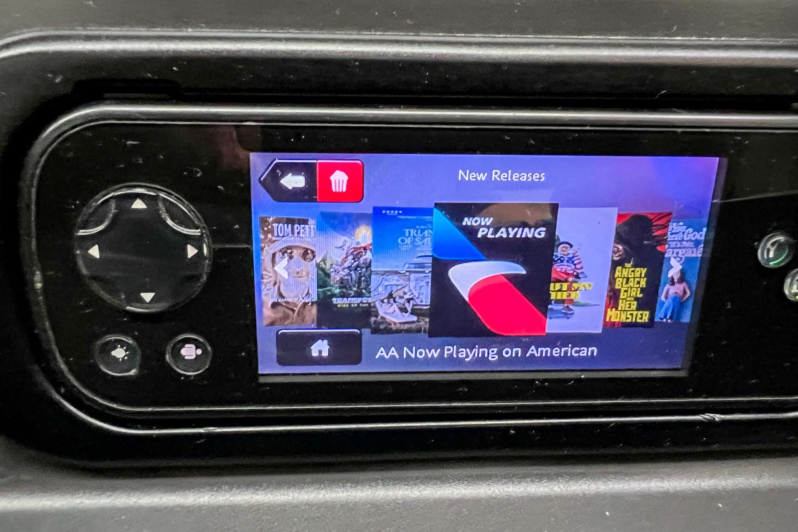 Business-class cabin inflight entertainment