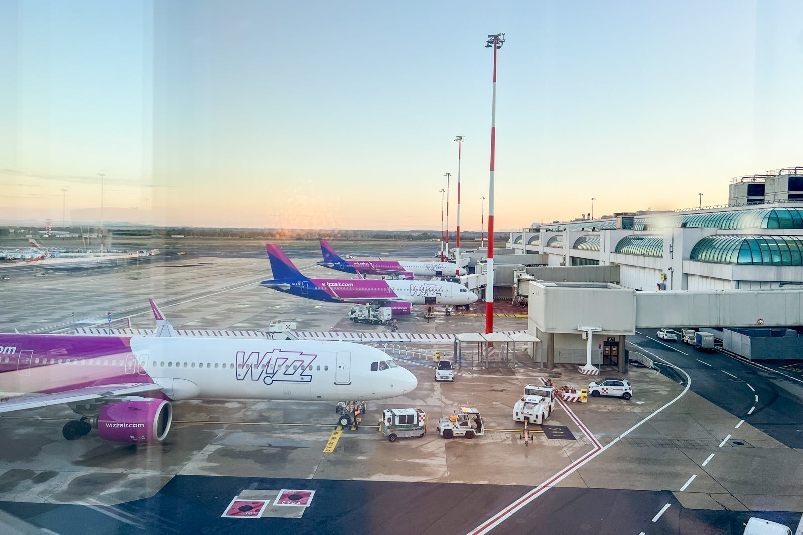British Airways lounge in Rome airport