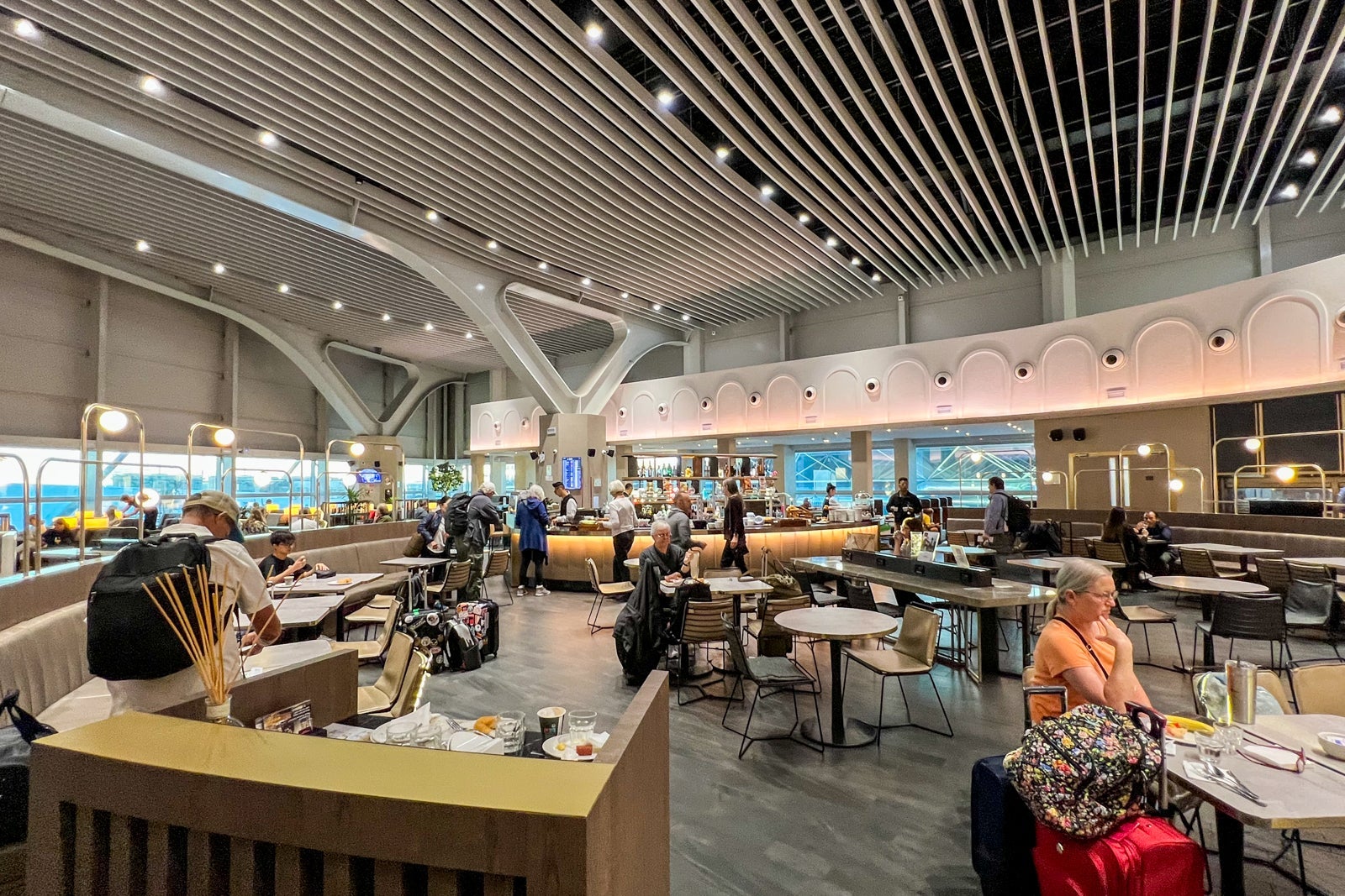 British Airways lounge in Rome airport