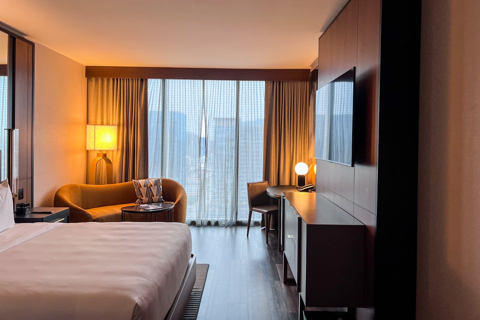 Inside guest room at Grand Hyatt Nashville