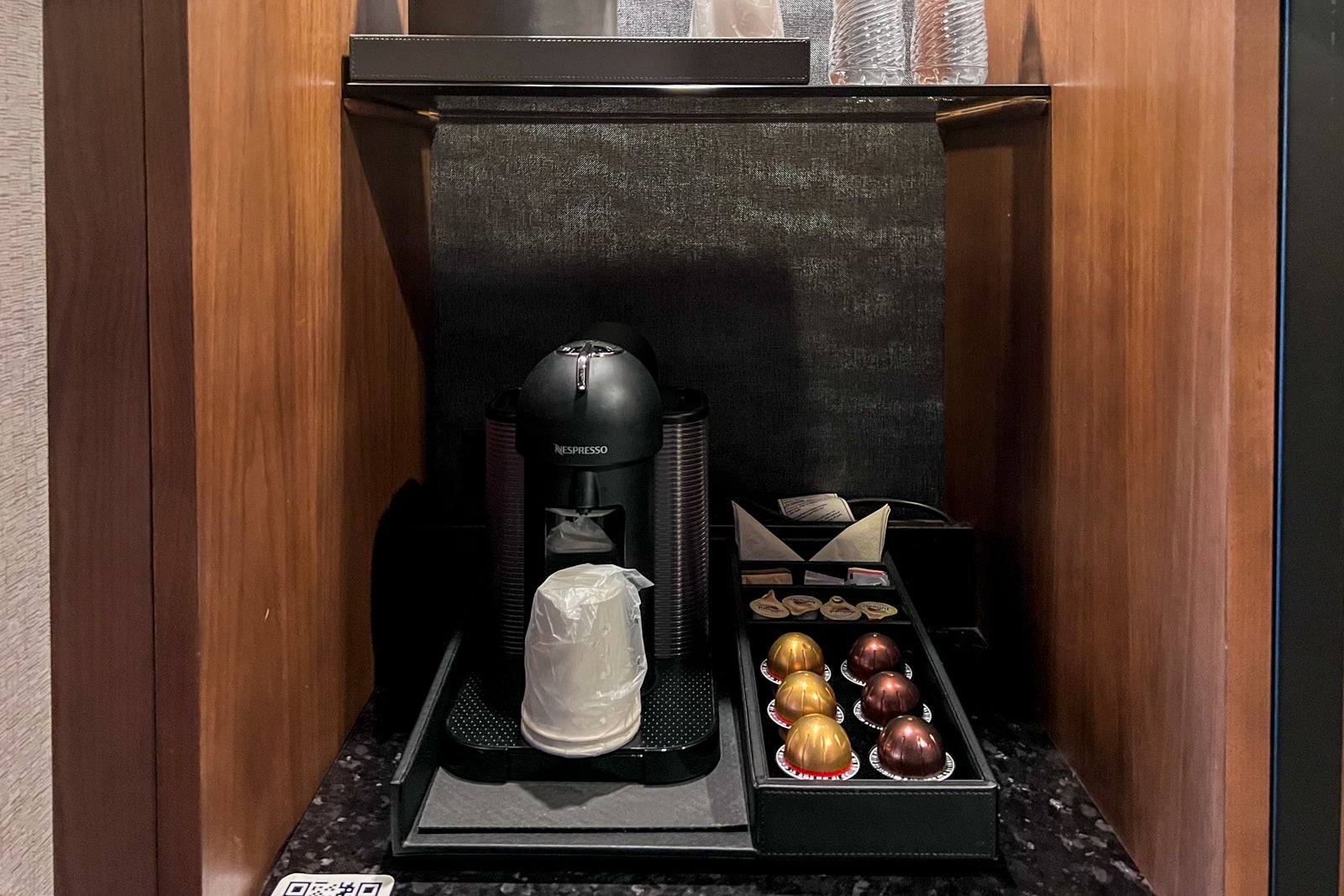 coffee maker in room at Grand Hyatt Nashville