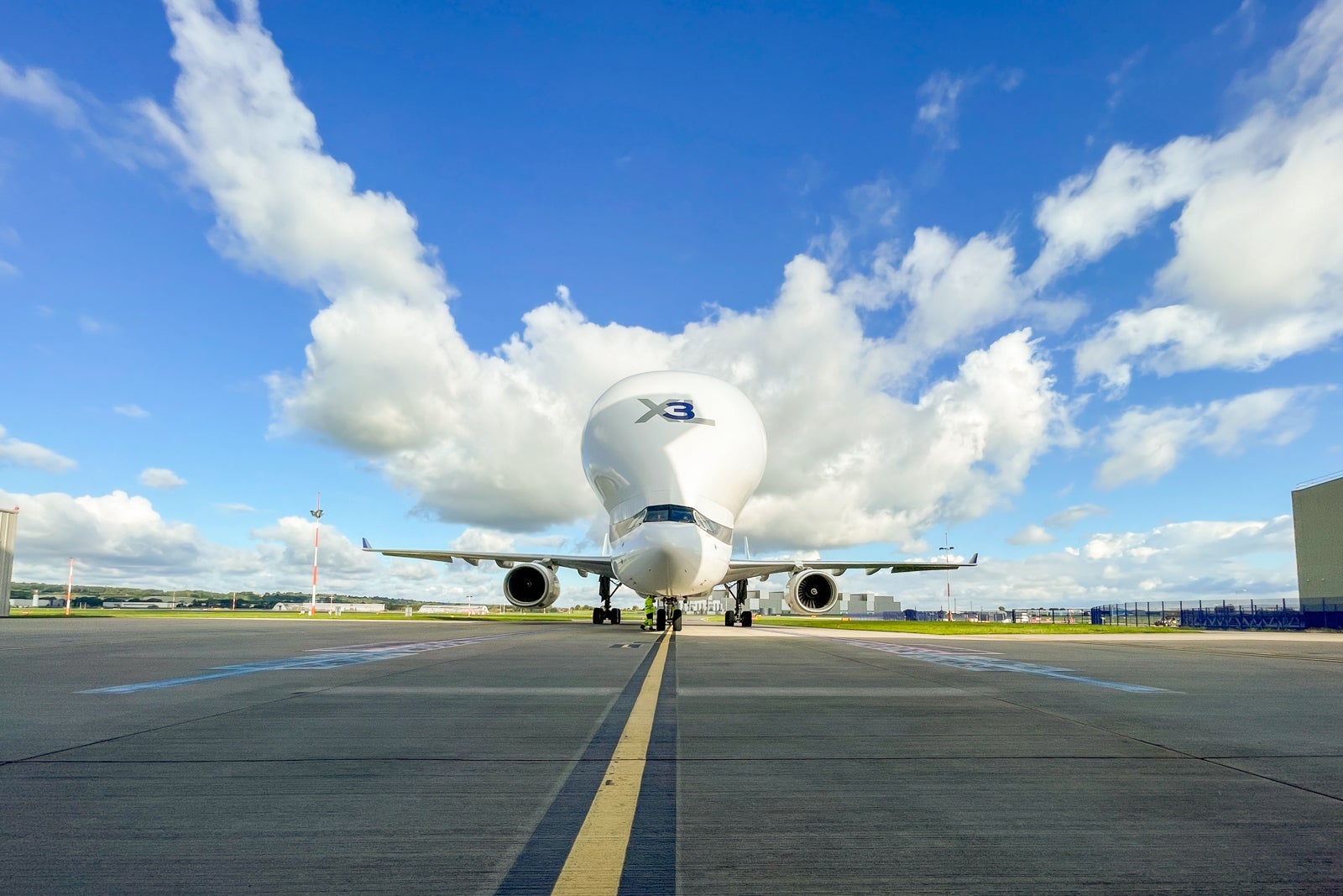 Beluga XL on runway