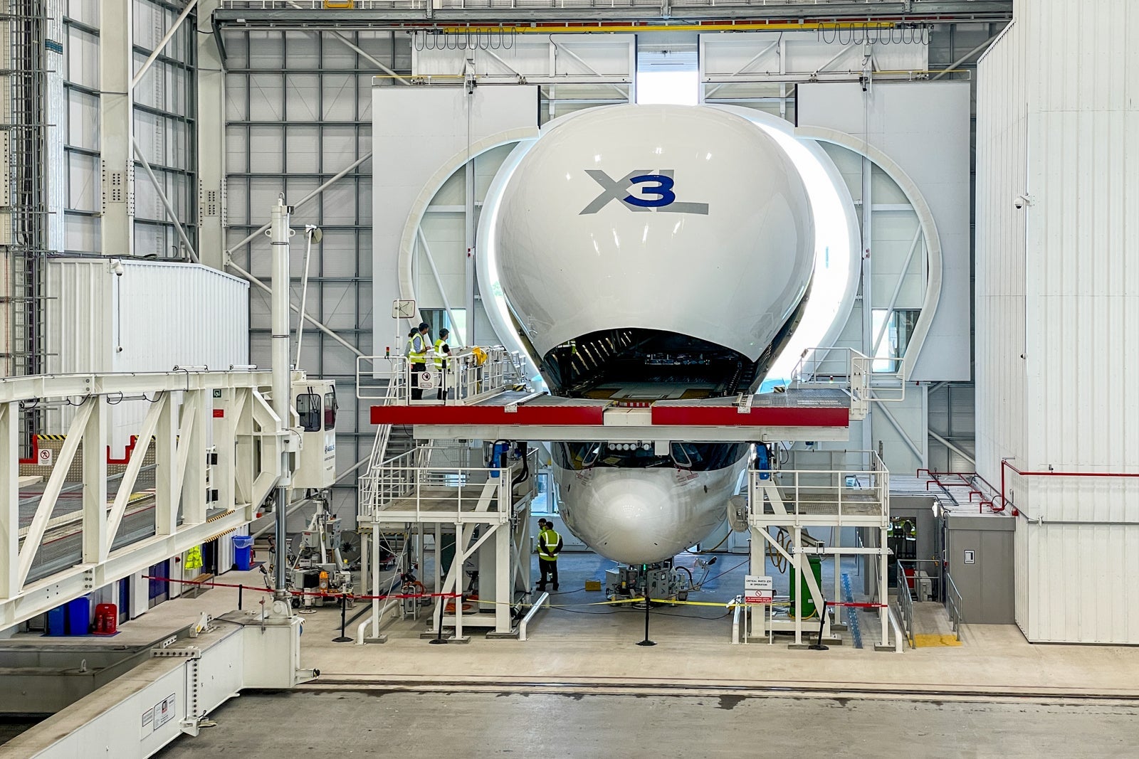Inside Airbus facility