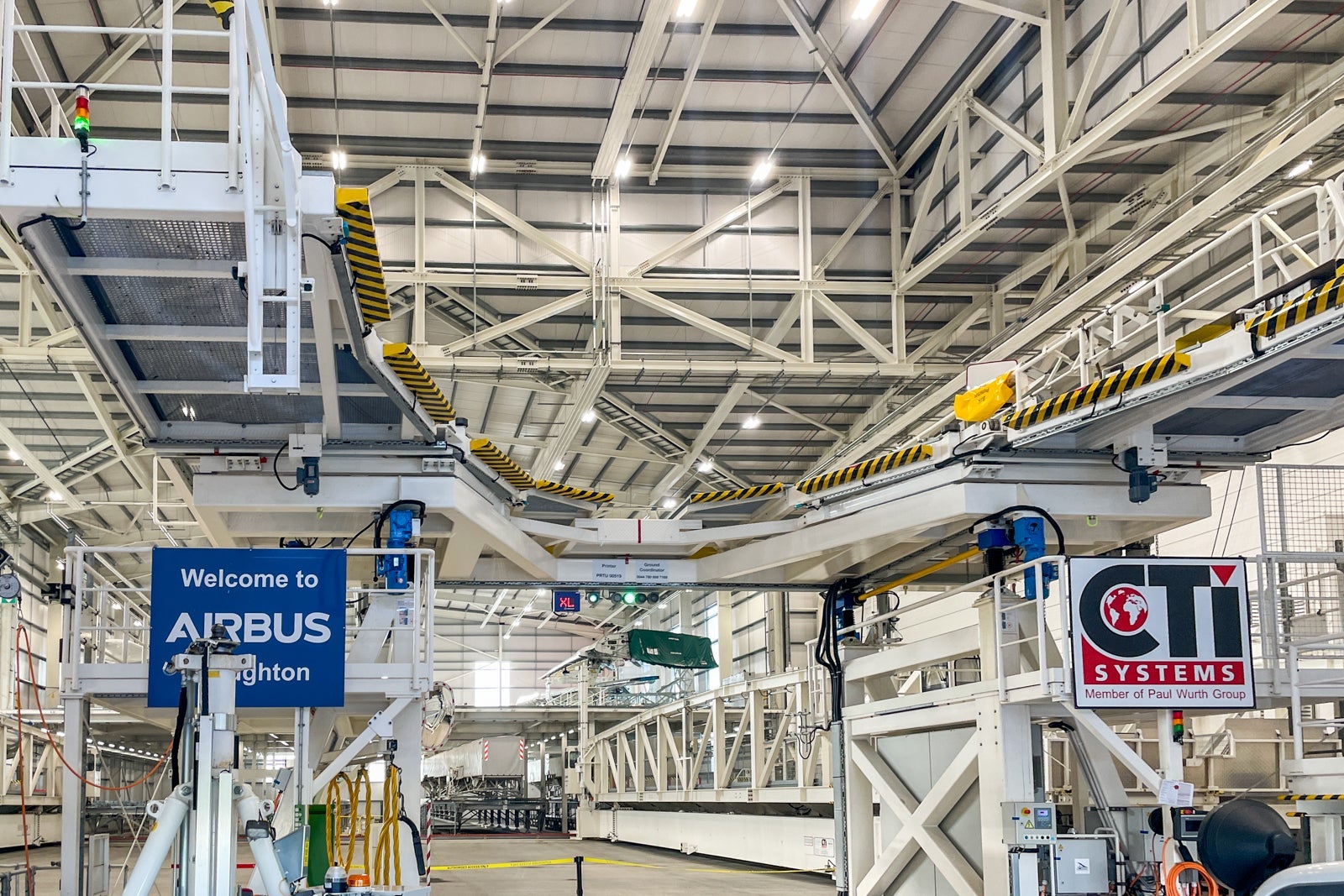 Inside Airbus factory in Brighton