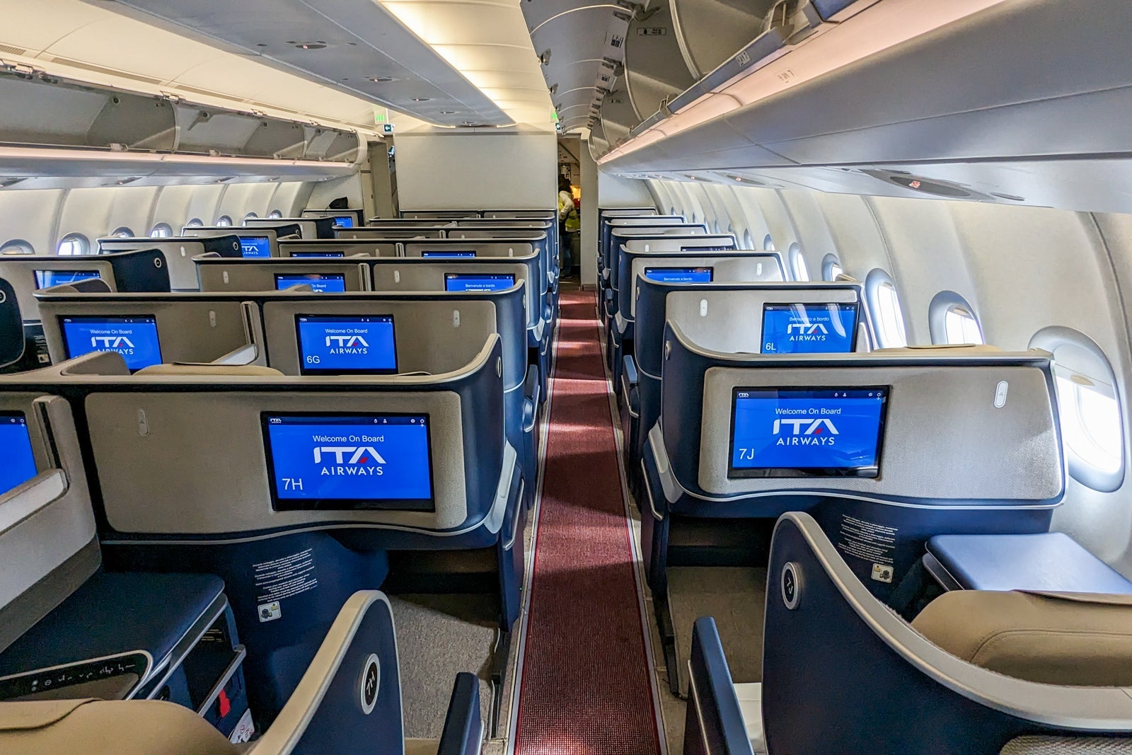first class seats on ITA Airways