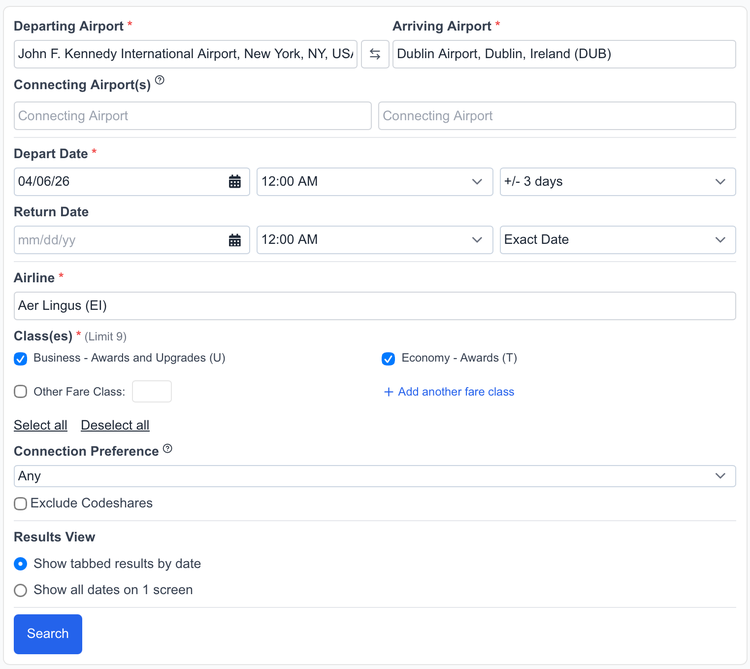 ExpertFlyer guide: Search for award flights and set alerts - The Points Guy