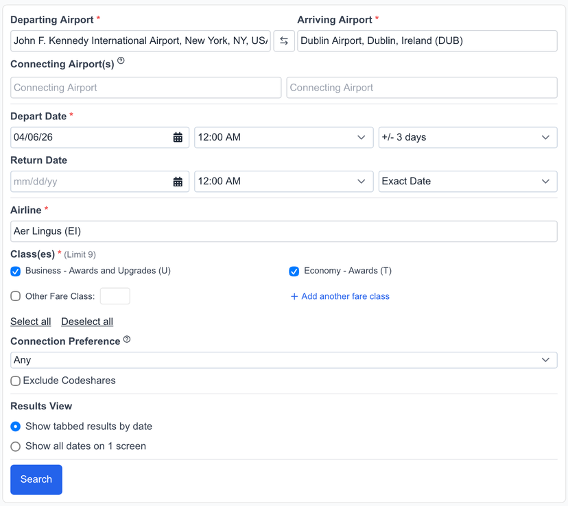 ExpertFlyer guide: Search for award flights and set alerts - The Points Guy
