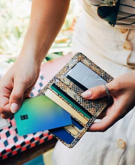 credit cards in a wallet