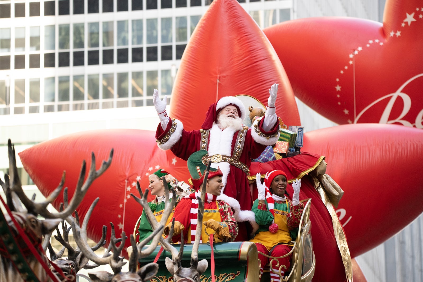 Santa Claus attends the annual Macy's Thanksgiving Day Parade