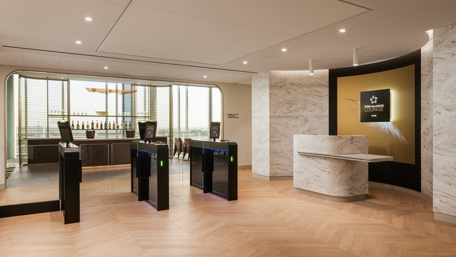 CDG Star Alliance lounge entrance