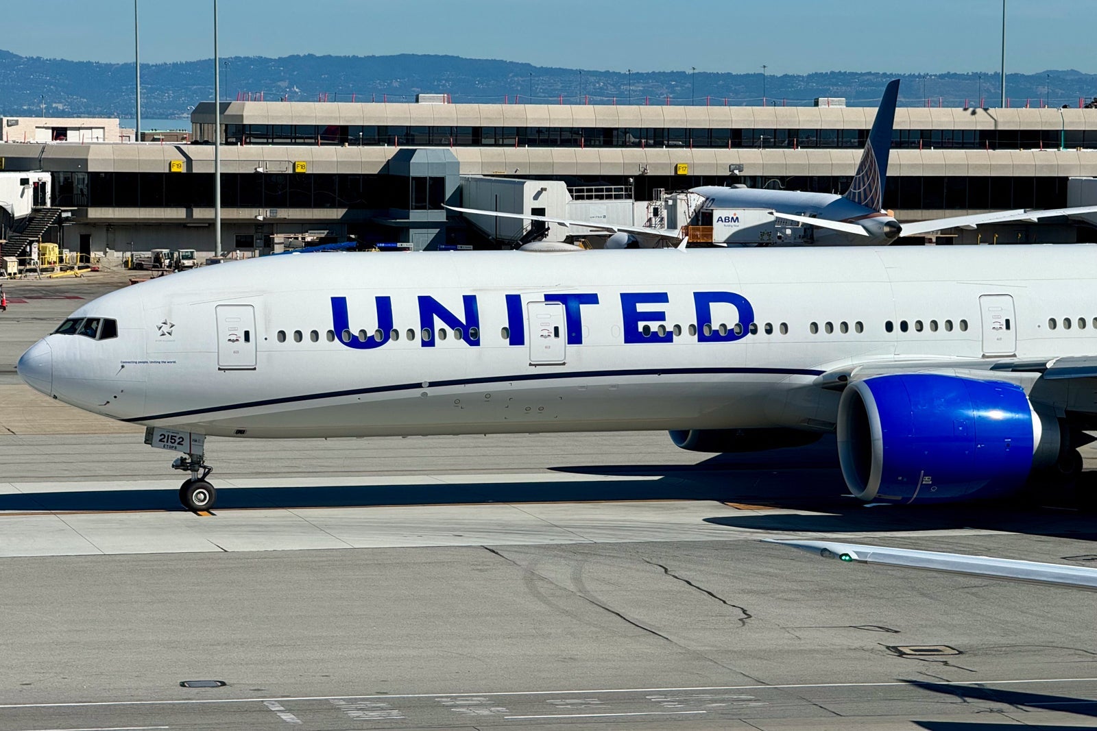 United Boeing 777-300ER on tarmac
