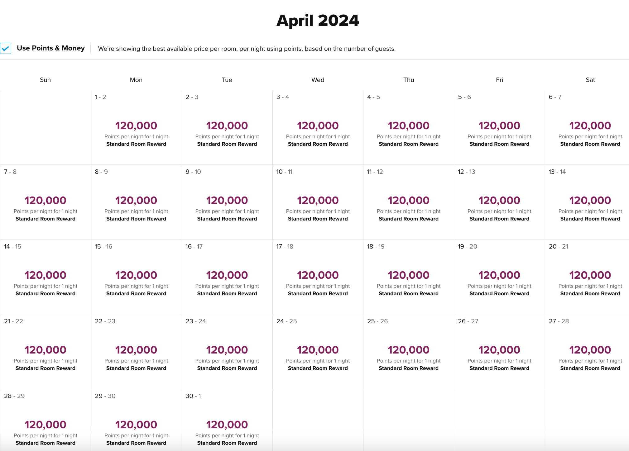 Waldorf Astoria Beverly Hills April 2024 award space