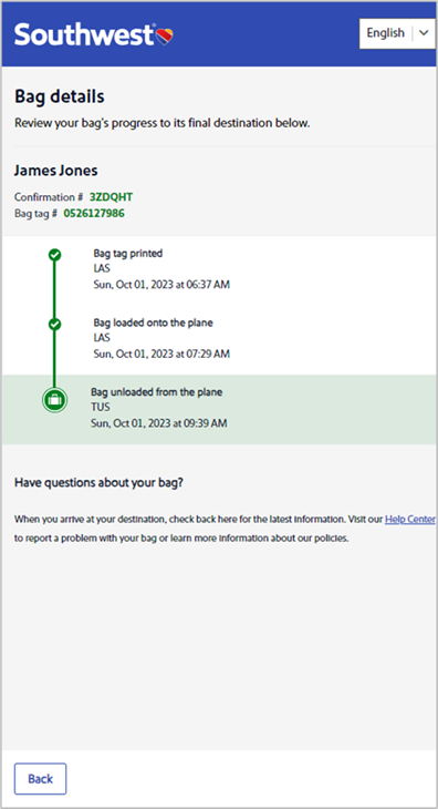 Southwest baggage tracking tool is officially launched in the app - The ...