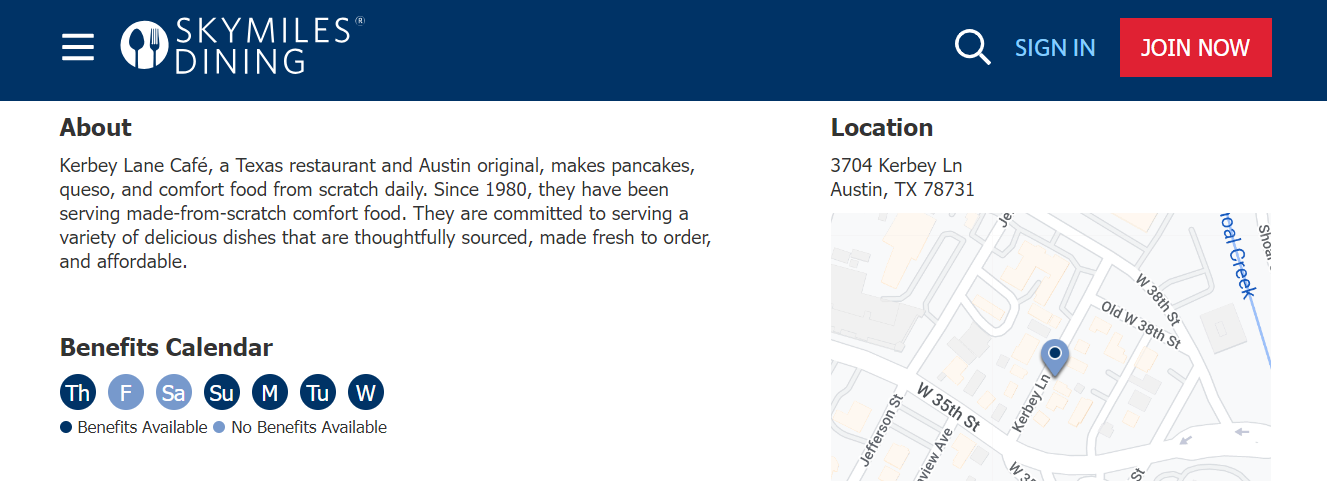 Delta SkyMiles Dining