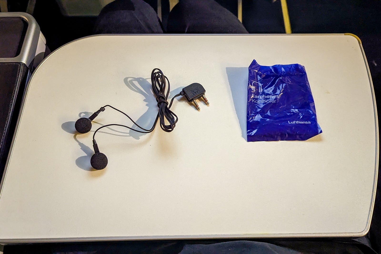 headphones on plane