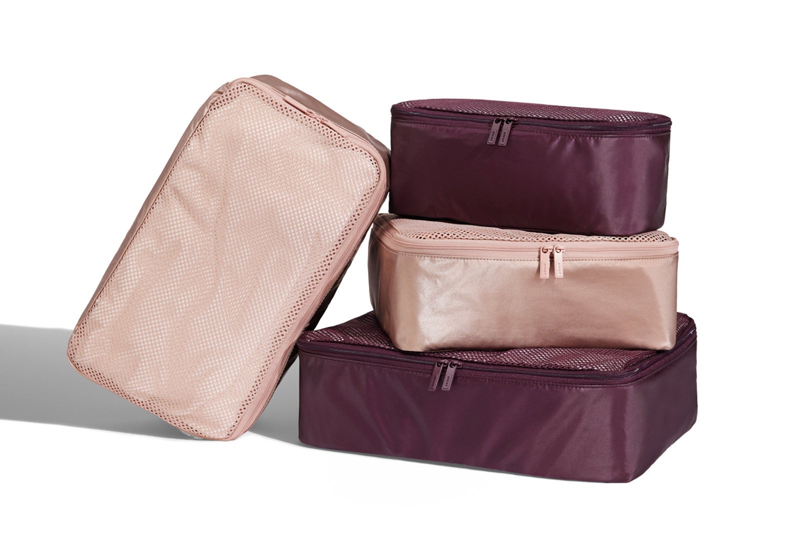 Holiday Magenta Collection packing cubes from Away