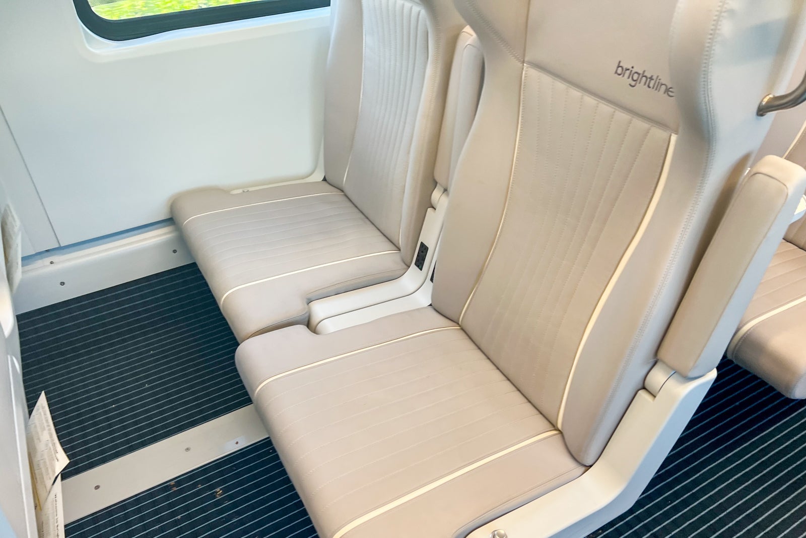 Brightline train seats