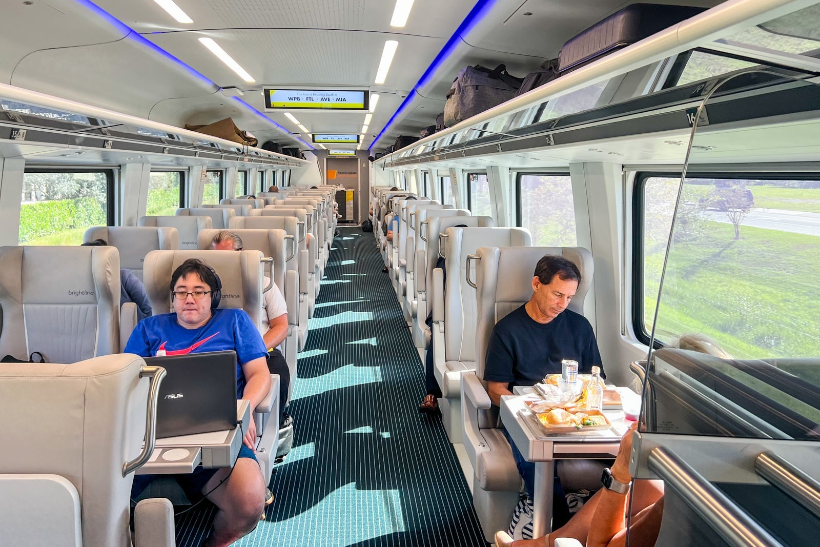 Brightline train cabin