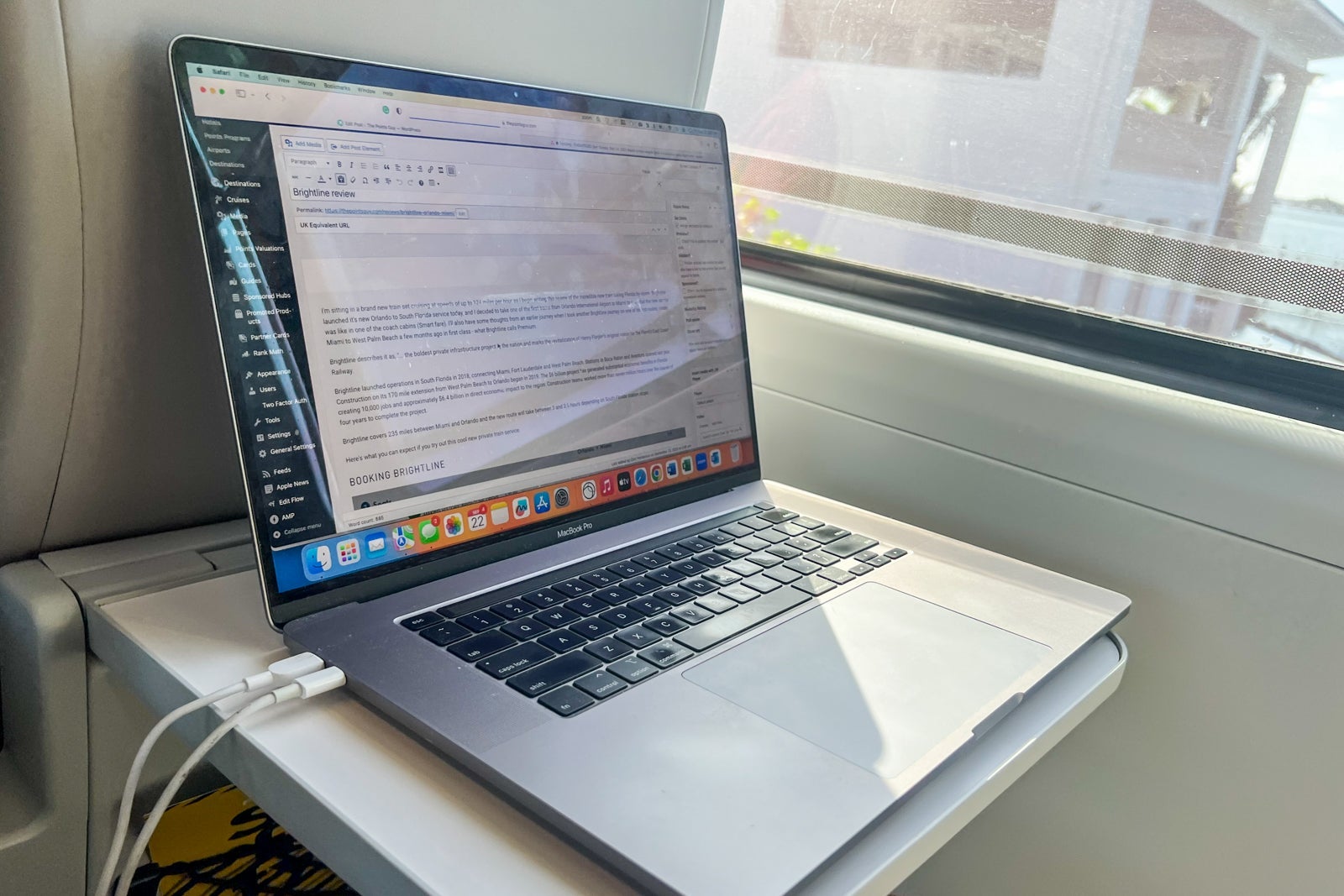 Brightline train seats