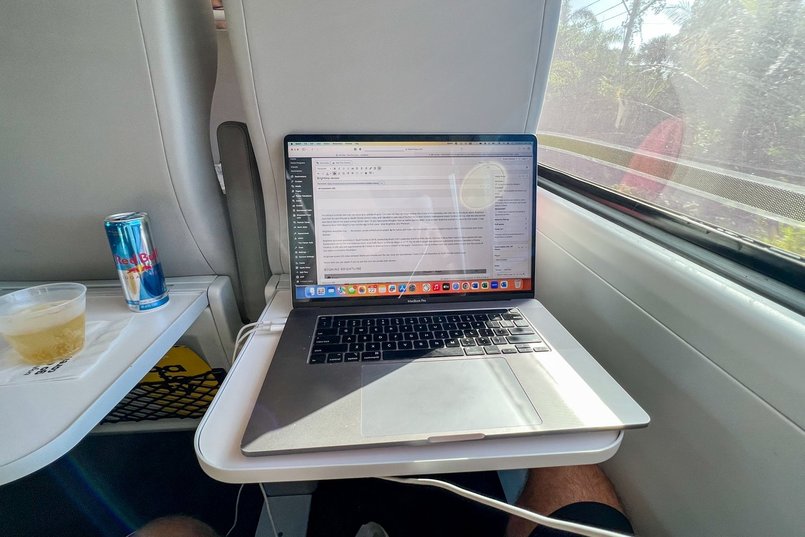 Brightline train seats