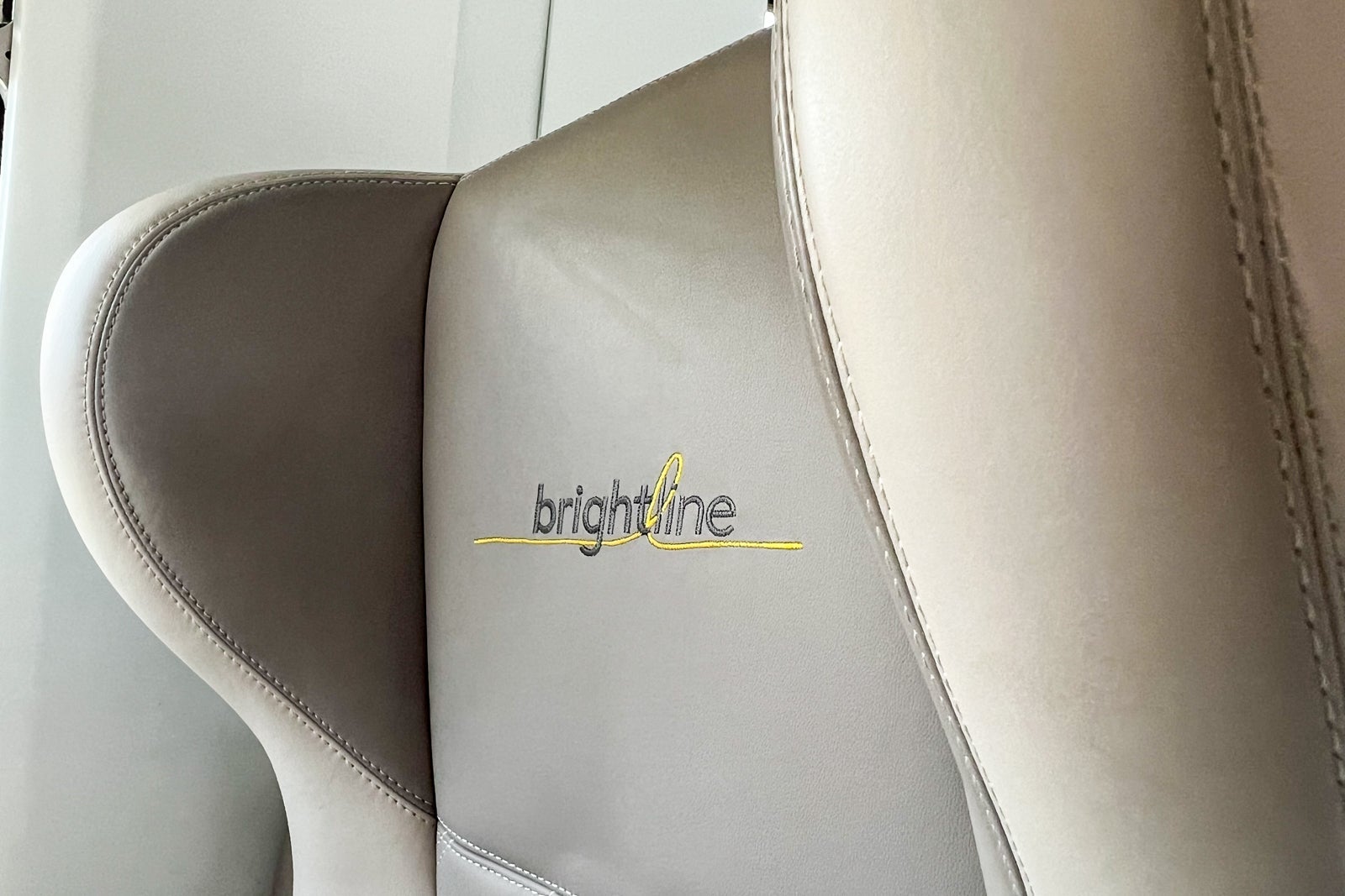Brightline train seats