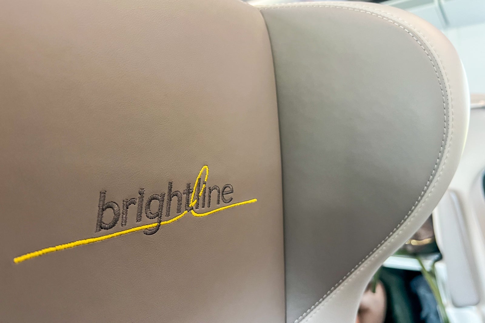 Brightline train seats