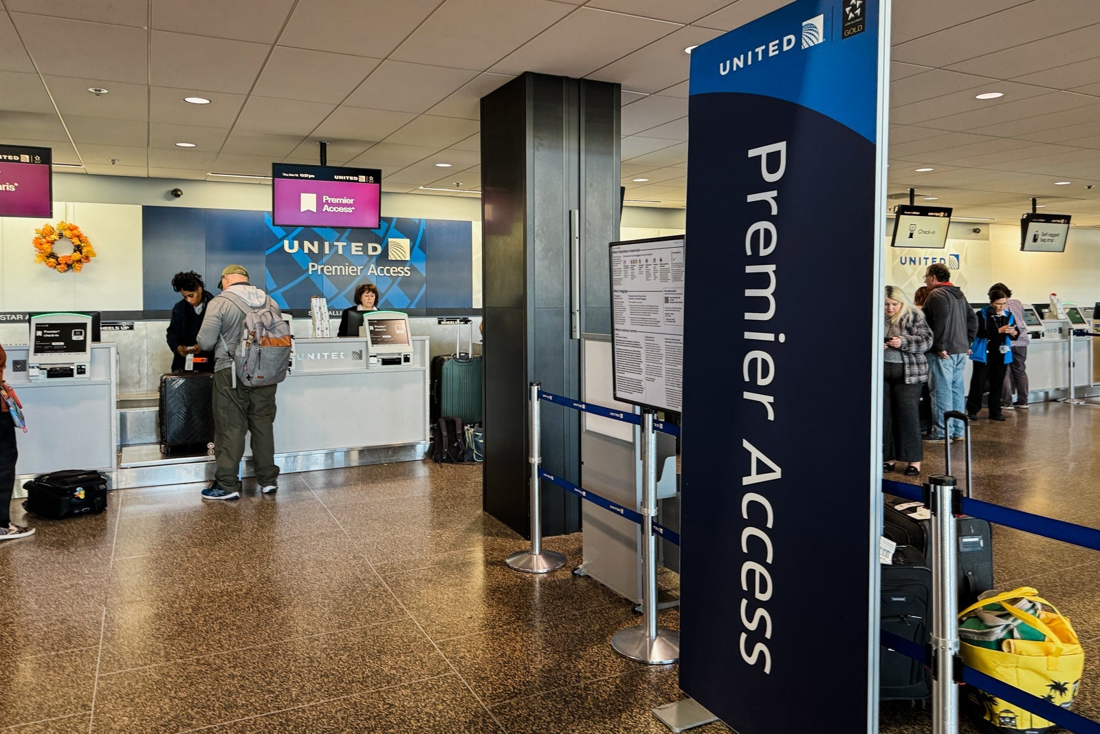 Check in with United