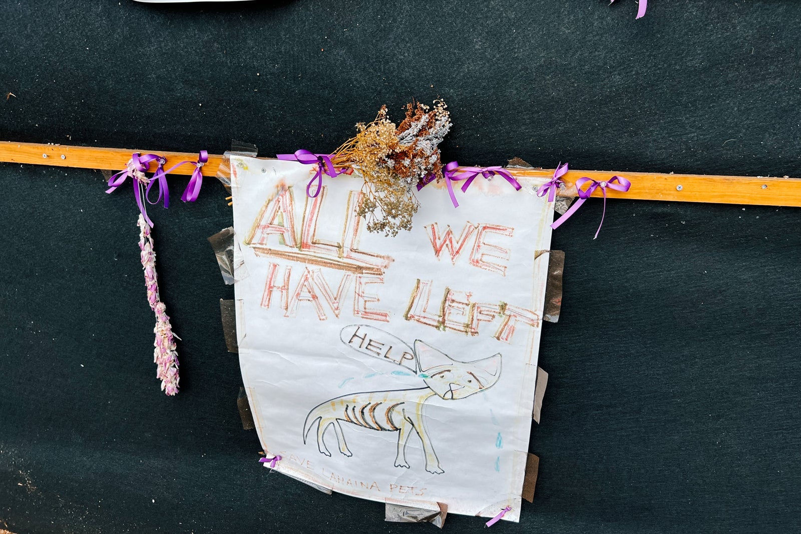 A child's drawing in Lahaina, Maui