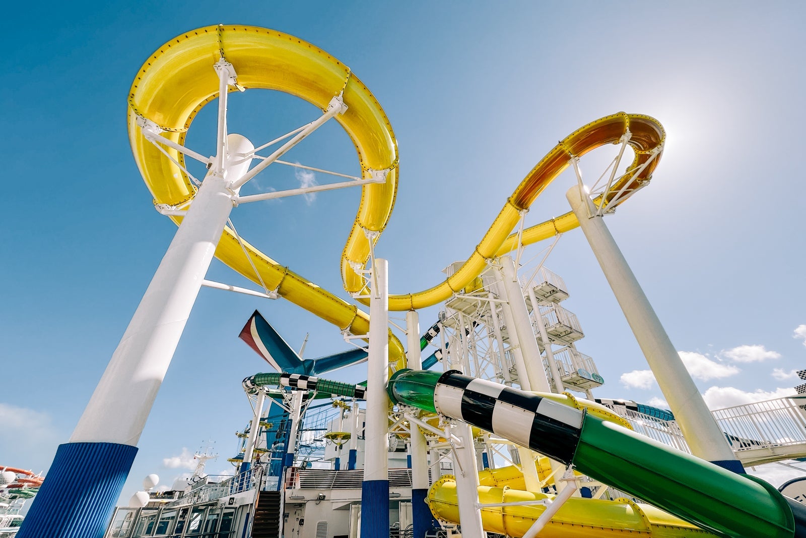water slides on Carnival Sunshine