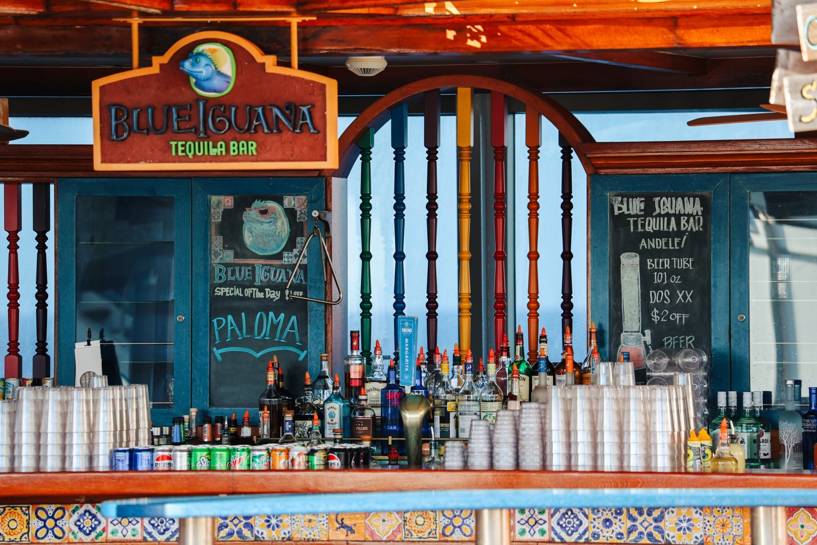 BlueIguana tequila bar on Carnival Sunshine