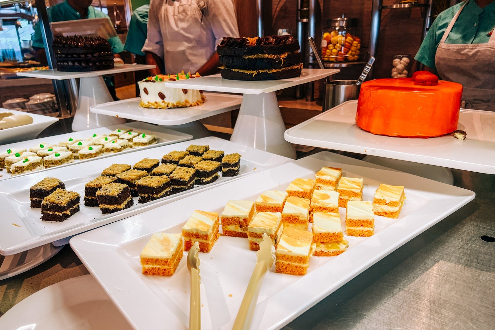 Buffet offerings on Carnival Sunshine
