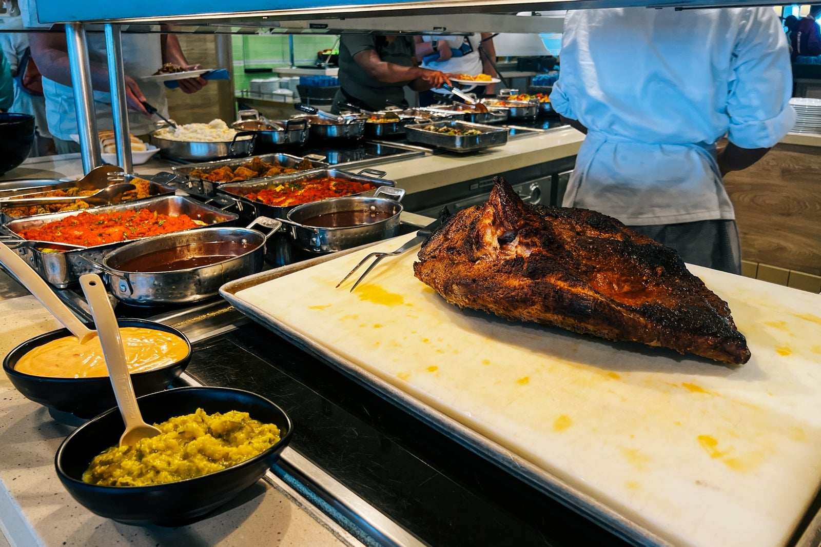 Buffet offerings on Carnival Sunshine