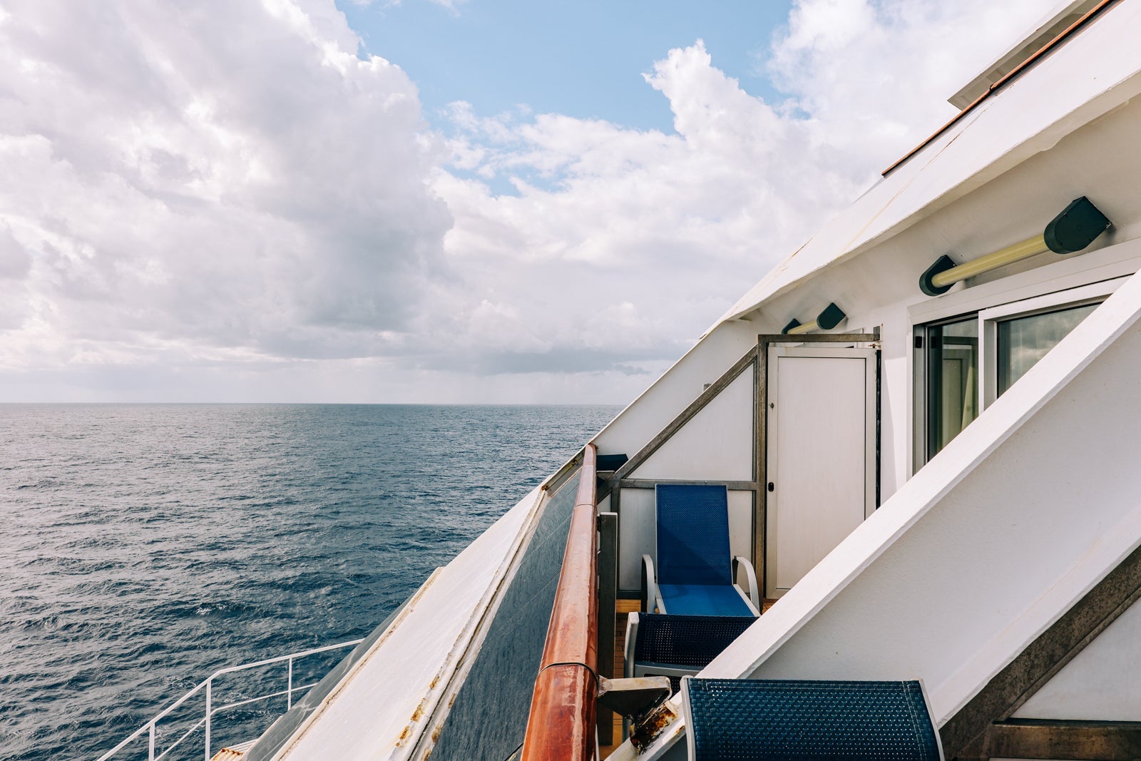 View from aft cabin balcony