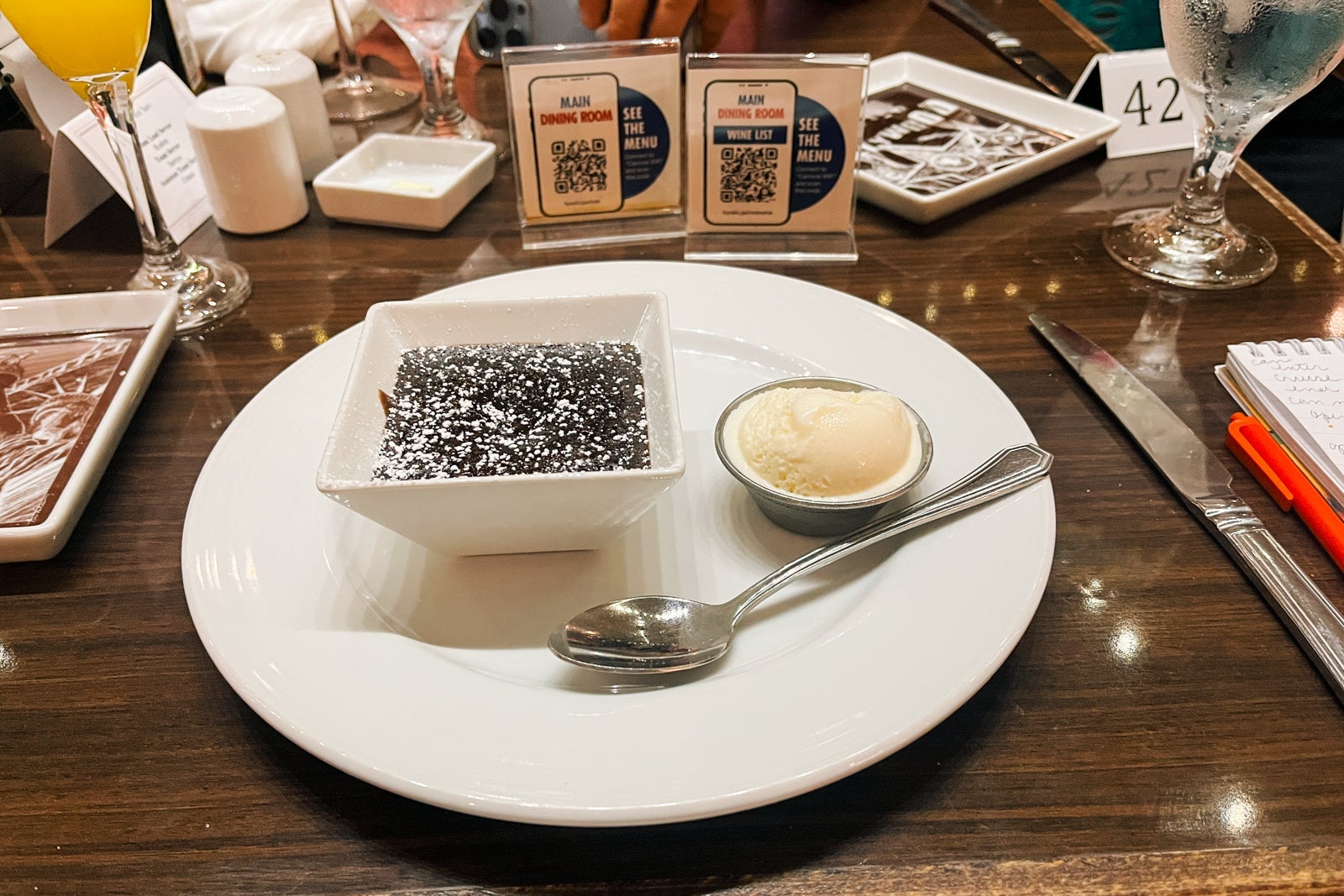 Carnival's chocolate lava cake