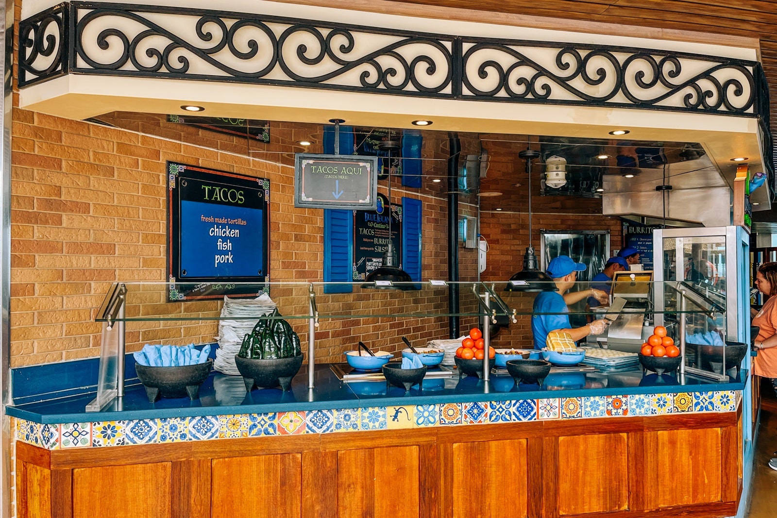 BlueIguana restaurant on Carnival Sunshine