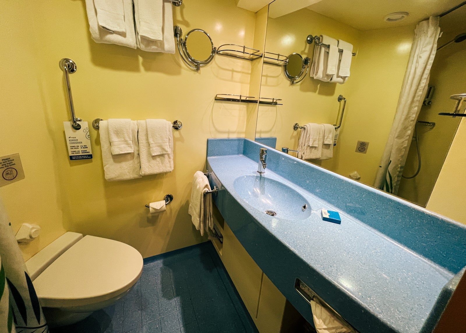 Aft cabin bathroom on Carnival Sunshine