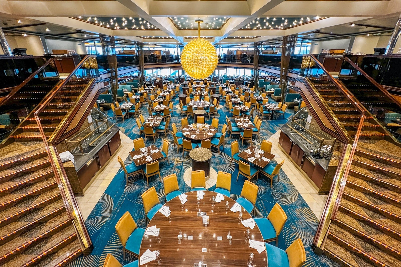 Main dining area on Carnival Sunshine
