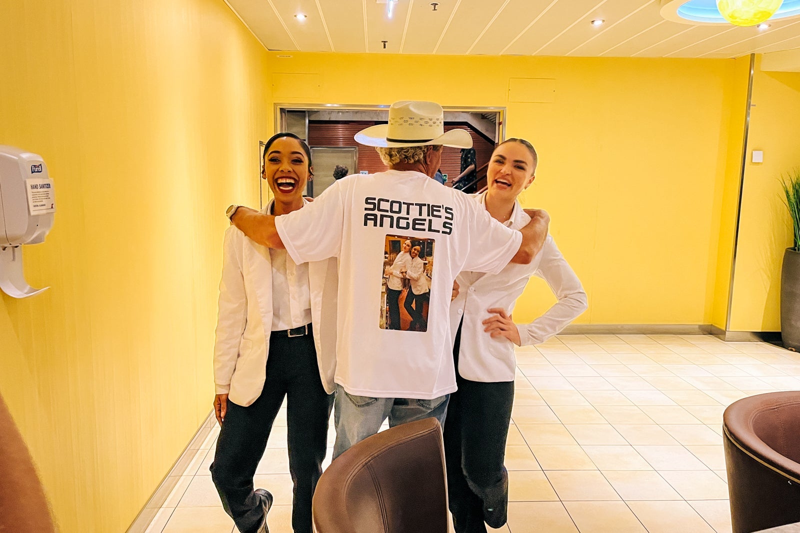 Alchemy Bar bartenders with fan