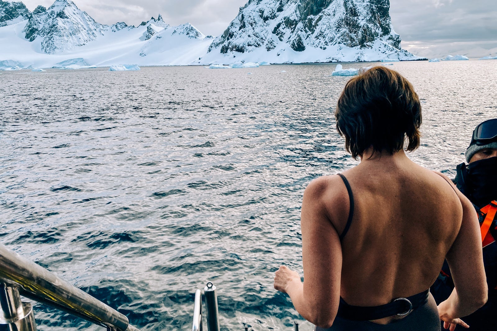 A polar plunge in Antarctica