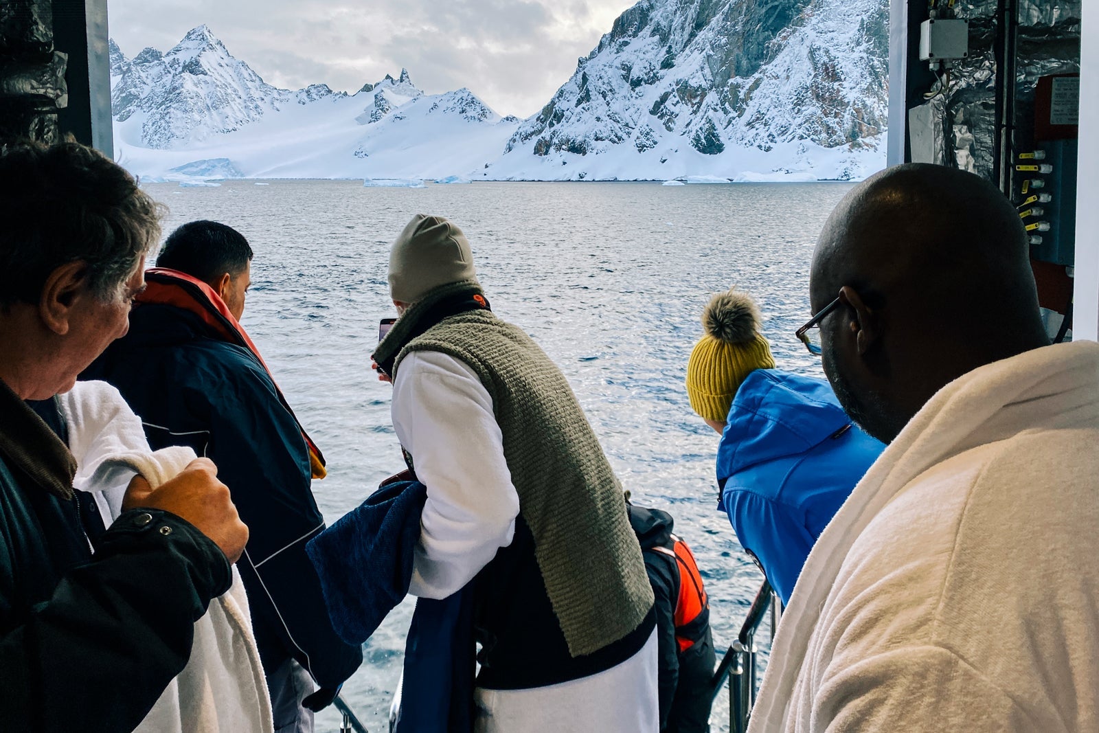 A polar plunge in Antarctica