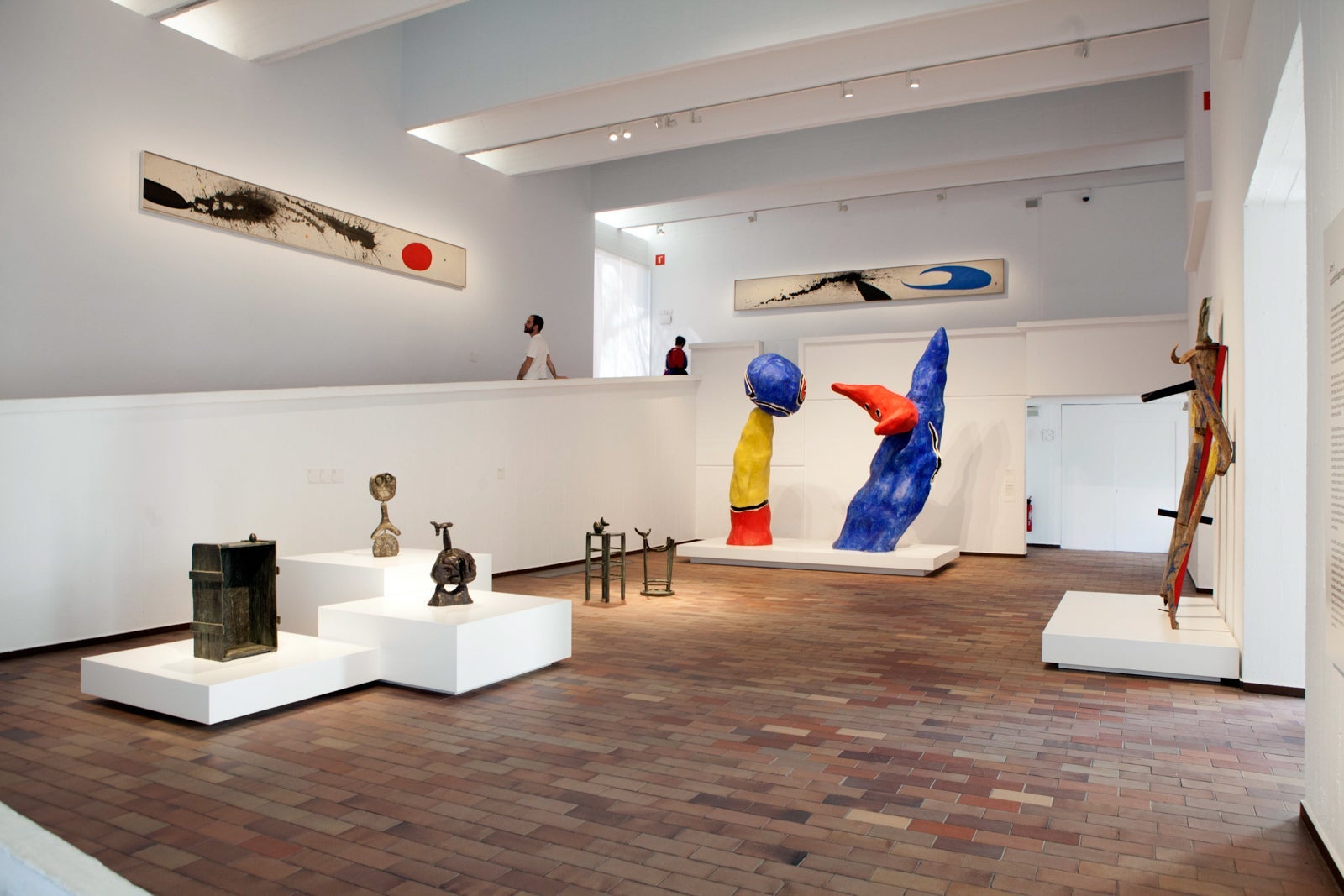 colorful sculptures in an art gallery