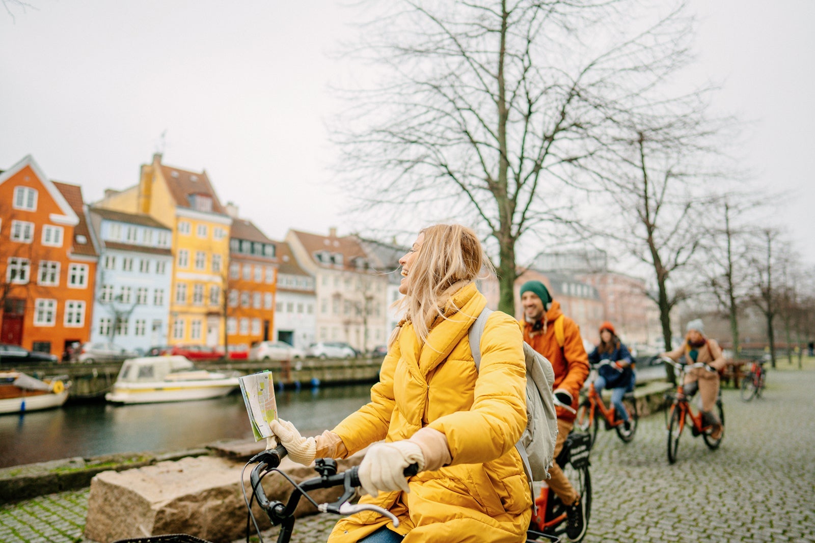 people on bikes